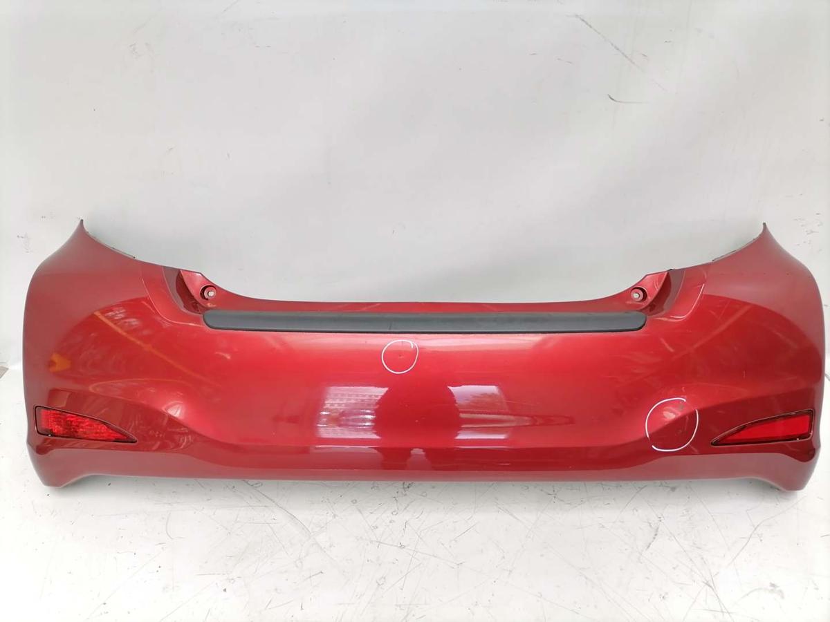 Toyota Yaris XP13 original Stoßstange Stoßfänger hinten 3N8 RED PEARL BJ14